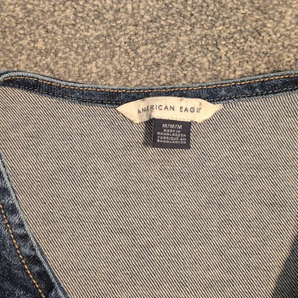 American Eagle Denim Longline Vest Size Medium - Picture 3 of 7